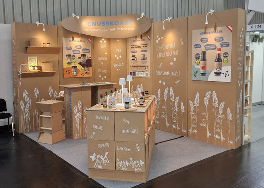 BIOFACH 2026: Unser neuer Messestand – Karton, der Messe kann