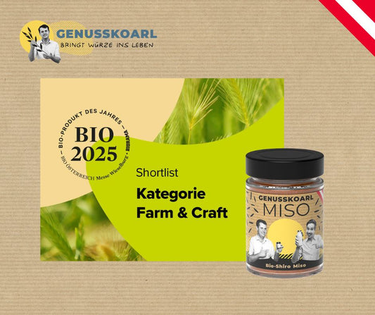 Genusskoarl’s Bio-Shiro Miso auf der Shortlist für das Bio-Produkt des Jahres!