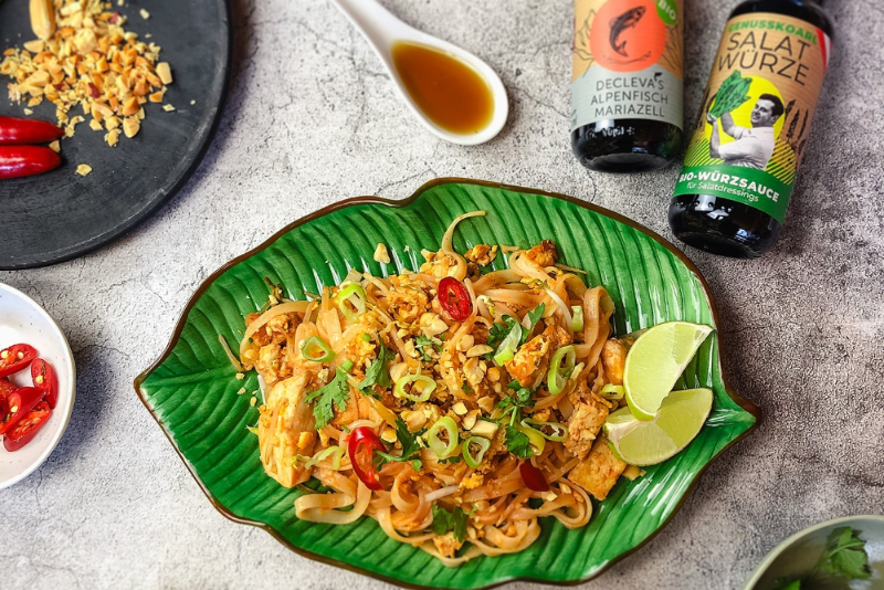 Rezeptbild Pad Thai mit Bio-Fischsauce und Bio-SalatWürze von genusskoarl